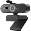 TIEOAXFT Webcam 4K Streaming Web Camera 1080P 60FPS Autofocus USB Computer 73° Cam con doppio microfono for PC/Laptop