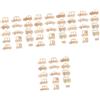 Mikikit 60pezzi Wooden Cards Car Shaped Signs for Newborn Photography Growth Memory Wood Slices for Boys and Girls