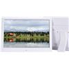 UsmAsk Cornice per foto digitale Spacmirrors, album elettrico da 12 con telecomando - Anteprima immagine schermo FHD IPS 1280x80 ad alta risoluzione 16:9 Video - Supporta USB e scheda SD (Bianco)