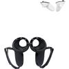 yystao Cover per controller di gioco Meta Quest 3/3S, custodia in silicone yystao 3 compatibile con Meta Quest 3/3S, con presa migliorata e struttura a tutto tondo, nero