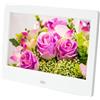 SMTYXS Cornice For Foto Digitale A LED Da 7 Pollici For IPS Con Schermo A Visualizzazione Completa Album Fotografico 800 X 480 For Musicale Immagine Video Un'Esperienza Visiva Squisita(White)