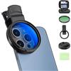 LLELEMAMO 52mm Clip-0n CPL Phone Camera Lens Filter Kit, 52mm CPL Filter for Phone with Clip, Circular Polarizer Polarizing Filter Compatible for iPhone 16 15 14 13 12 11, Motorola, Other Smart Phones (1Pcs)