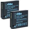 vhbw 2x batteria compatibile con Panasonic Lumix DMC-LX7, DMC-LX5, DMW-BCM13 fotocamera (1000mAh, 3,6V, Li-Ion), infochip