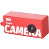VBESTLIFE Piccolo Portachiavi per Fotocamera Digitale, Schermo da 0,96 Pollici Videocamera retrò 1080P con 5 Filtri Obiettivo Grandangolare da 130°, Foto da 12 MP per la Registrazione di (rosso)