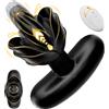SuperLove Thrusting & Expanding & Vibrating Anal Plug with Remote Black