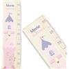GRAVURZEILE Metro per bambini in legno - design serratura - con nome per cameretta dei bambini - scala misura 80 - 140 cm - Dimensioni 20 x 70 x 2 cm - Regalo per nascita per ragazze e ragazzi