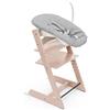 Stokke Sedia Tripp Trapp di Stokke (Serene Pink) con Newborn Set (Grigio) - Per neonati fino a 9 kg - Confortevole, sicuro e facile da usare