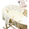 Odot Coperta Bimbo in Maglia per Bambino, Odot Cotone Soffice Dormire di Coperta Unisex Neonato Morbida Coperta Swaddle Perfetta per Culla, Carrozzina, Lettino (Beige,100 x 80 cm)
