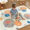 CASABEL Tappeto Gioco Evolutivo 180×150 cm, Pieghevole, Impermeabile e Spesso, Fantasia Oceano, Grande Formato, Colorato, Facile da Riporre e Trasportare