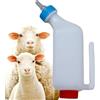 Generico Bottiglia per il latte di agnello, Biberon per agnelli, 800 ml, per agnelli, Bottiglia con tettarella morbida, fondo rimovibile e scala di misurazione precisa