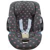 JYOKO KIDS Fodera per seggiolino auto in cotone compatibile con Cybex Aton Cloud-Q-M-2-4-5 (ATON 2, Flúor Heart)