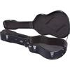 GEWA Custodia per chitarra GEWA chitarra acustica a 6 corde Flat Top Economy - nucleo in legno - coperchio piatto - rivestimento in similpelle nero opaco - interno in velluto nero - manico in plastica