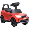 Macchina per Bambini con Licenza Land Rover 6V, Funzionamento Elettrico e a Spinta, Velocità 3km/h, Rosso
