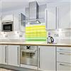 Cube Print and Display Verdi Stripes - Paraspruzzi in vetro stampato (700 W x 800 h)