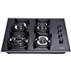 Deli-kit® Piano cottura a gas da 24 pollici con doppia tenuta del combustibile 4 fuochi in vetro temperato stufa a gas Drop-in DK145-A01S