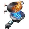 Generico Fornello A Gas Monofuoco Da 18 KW, Piano Di Lavoro Ad Alta Efficienza A Cavità, Commerciale A Naturale/GPL, Con Accensione Automatica E Protezione Guasto Della Fiamma(LPG)