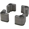 Generico Confezione da 4 piedini di supporto antivibranti | Accessori stabili for lavatrice e frigorifero(U0DE5AG202037-DG-T2)