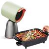 HSRG Cappa Da Cucina Da Tavolo, Cappa Aspirante Portatile Con Avvio Con Un Pulsante E Multi Filtrazione, Mini Aspiratore Da Cucina Per Interni, Silenzioso, Adatto a Casa, Cucina