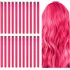 Aomig Extension Capelli Colorati, 22 Pezzi Extensions Rosa Extension Colorate Clip in Hair, Extension Colorati Capelli Ciocche Capelli per Halloween Natale Cosplay Party