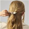 Enautoabs Francese Metallo Capelli Barretta Fermagli Capelli Grande Foglia Pin Foglia Piuma Coda Di Cavallo Titolare Fermagli Capelli Minimalista Barretta Accessori Decorativi Per (foglia D'oro A)