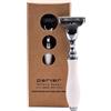 Parker Safety Razor Parker rasoio di sicurezza Mach 3 manico bianco