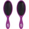 Wet Brush, Confezione da 2 spazzole districanti unisex, con setole IntelliFlex ultra morbide, scioglie i nodi con facilità, per tutti i tipi di capelli, su capelli bagnati e asciutti, viola