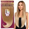 Ser Mulher Extension Capelli Lisci a Tessitura in Bioproteina, Effetto Capelli Veri,320gr - Hair Texture Lisce per Volume e Styling Movimentato,9 Tessiture 3x70 3x65 3x60 cm MARLI(Honey/Platinum Blonde Degradee)