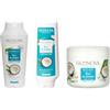 Glenova Cosmetics Kit Capelli Shampoo Balsamo Maschera con Olio di Cocco