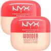 NYX Professional Makeup Cipria in Polvere Wonder Snatch 01 Sugar Serve Libera Fissante e Traslucida a Lunga Tenuta Texture Vellutata Formula Vegana Arricchita con Peptidi e Tè Verde - 2 Ciprie