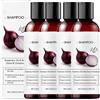 Sgjwyc Shampoo alla cipolla per la crescita dei capelli, olio di rosmarino e cipolle rosse e estratto di cannella, shampoo anti-caduta dei capelli, cura nutriente, favorisce capelli più densi e pieni per