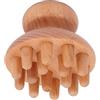 YUYTE Massaggiatore a Forma di Fungo in Legno, Strumento di Massaggio Manuale in Legno, Anticellulite, Drenaggio Linfatico, Meridiani Chiari Strumento di Massaggio Manuale Portatile per Testa Vita Pancia