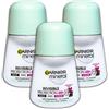 Garnier Mineral Invisible Black,White & Colors Roll-on Anti Transpirant 3 x 50 ml