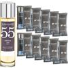 CARAVAN FRAGANCIAS Profumo da uomo n. 55 da 150 ml + set di 10 flaconcini di profumi maschili diversi da Caravan per svelare nuovi aromi