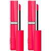 L'Oreal Paris L'Oréal Paris Rossetto Liquido Infaillible Laque Resistence 250 Pink Oulala Effetto Laccato e Brillante Tenuta 16h No Transfer con Squalano - 2 Rossetti