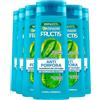 Garnier Fructis Shampoo Anti-Forfora Re-Oxygen per Capelli Normali Formula Vegana con Estratto di Tea Tree Senza Siliconi Previene ed Elimina la Forfora - 6 Flaconi da 250ml