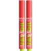 NYX Professional Makeup Fat Oil Slick Click Balsamo Labbra Tonalità 03 No Filter Needed Colorato Idratante Effetto Lucido a Lunga Tenuta 12h con Olio di Avocado Lampone e Camemoro - 2 Balsami Labbra