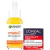 Garnier Siero Viso Anti-Macchie Vitamina C+ Illuminante Antiossidante 30ml + Revitalift Laser Crema Viso Giorno Anti-Età Rassodante con Pro-Retinolo e Acido Ialuronico 50ml