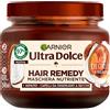 Garnier Ultra Dolce Hair Remedy Maschera Nutriente Cocco e Macadamia per Capelli da Disidratati a Secchi - Barattolo da 340ml