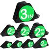 CR8GR8 Pettini per tagliacapelli da 7,6 cm, protezioni per tagliacapelli da 1 e 1/4, 1 e 1/2 e 5,1 cm, Mega NO.16 NO.12 NO.10 adatto per la maggior parte dei tagliacapelli Wahl (nero, 8 pezzi Mega Set)