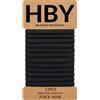 HBY Cravatte per capelli da donna per capelli spessi o ricci, senza cuciture, senza cuciture, per coda di cavallo, per lo sport, 8 mm, 12 pezzi