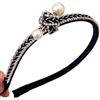 Brillabenny CERCHIETTO GIOIELLO CRISTALLI STRASS FERMA CAPELLI PER CERIMONIA ELEGANTE ACCESSORIO SPOSA ABITO MATRIMONIO Brillabenny (NERO)