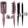 bakhita SET COMPOSTO DA UNA SPAZZOLA CON PUNTE DEFINIZIONE PER RICCI E SETOLE DI CINGHIALE + PETTINE PER STYLING CAPELLI E BARBA