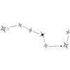 Generic 2fogli Adesivi Per Tatuaggi Temporanei A Tema Orsa Maggiore, Stile Cinese, Galassia, Impermeabili, Di Lunga Durata, Adatti Alle Donne, Di Lunga Durata, Clavicola E Polso