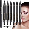Generico Pennarello Eyeliner | 6X per Trucco Occhi,Trucco Resistente Per Viaggio Feste Serate a Tema e Occasioni Speciali