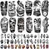 Gabizafia 77 fogli di tatuaggi temporanei a tema auto, adulti, adolescenti, bambini, realistici, mezza manica, tatuaggi finti adesivi, per braccia e corpo, arte corporea, trucco per uomo e donna