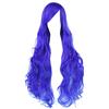 Fouriding 31.5 / 80cm Parrucche Cospaly Donna Lungo Ricci Capelli Ricci Lunghi Anime di Bangs Completa Sexy Parrucche (Blu Reale)