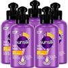 Sunsilk Crema Districante Liscio Perfetto per Capelli Lisci Azione Anti Crespo - 5 Flaconi da 200 ml