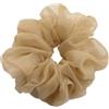 Wambere 3 elastici per capelli in chiffon, in organza, per capelli, grande tenuta, per ragazze e donne, caffè leggero