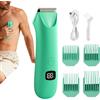Generico Intimate Razor Man & Body Trimmer - Rasoio Elettrico Per Il Corpo Con Display LED - Rifinitore Da Uomo A Basso Rumore Per Aree, Petto E Schiena - Rasatura Asciutta E Bagnata Impermeabile -