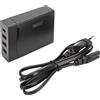 DIGITUS Caricabatterie DIGITUS 72W 4 porte 3x USB-A 1x USB-C nero